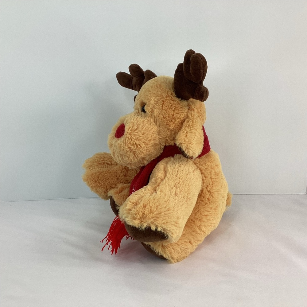 Cozy Christmas Companion Adorable Plush Deer Reindeer Elk Stuffed Animal - Picture 2 of 8